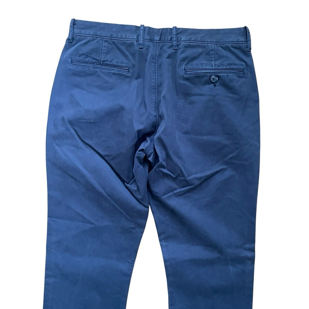 J Crew Oarsman Chino Pants Mens 32x32 Blue 770 Broken In Straight Fit Casual - Picture 4 of 7